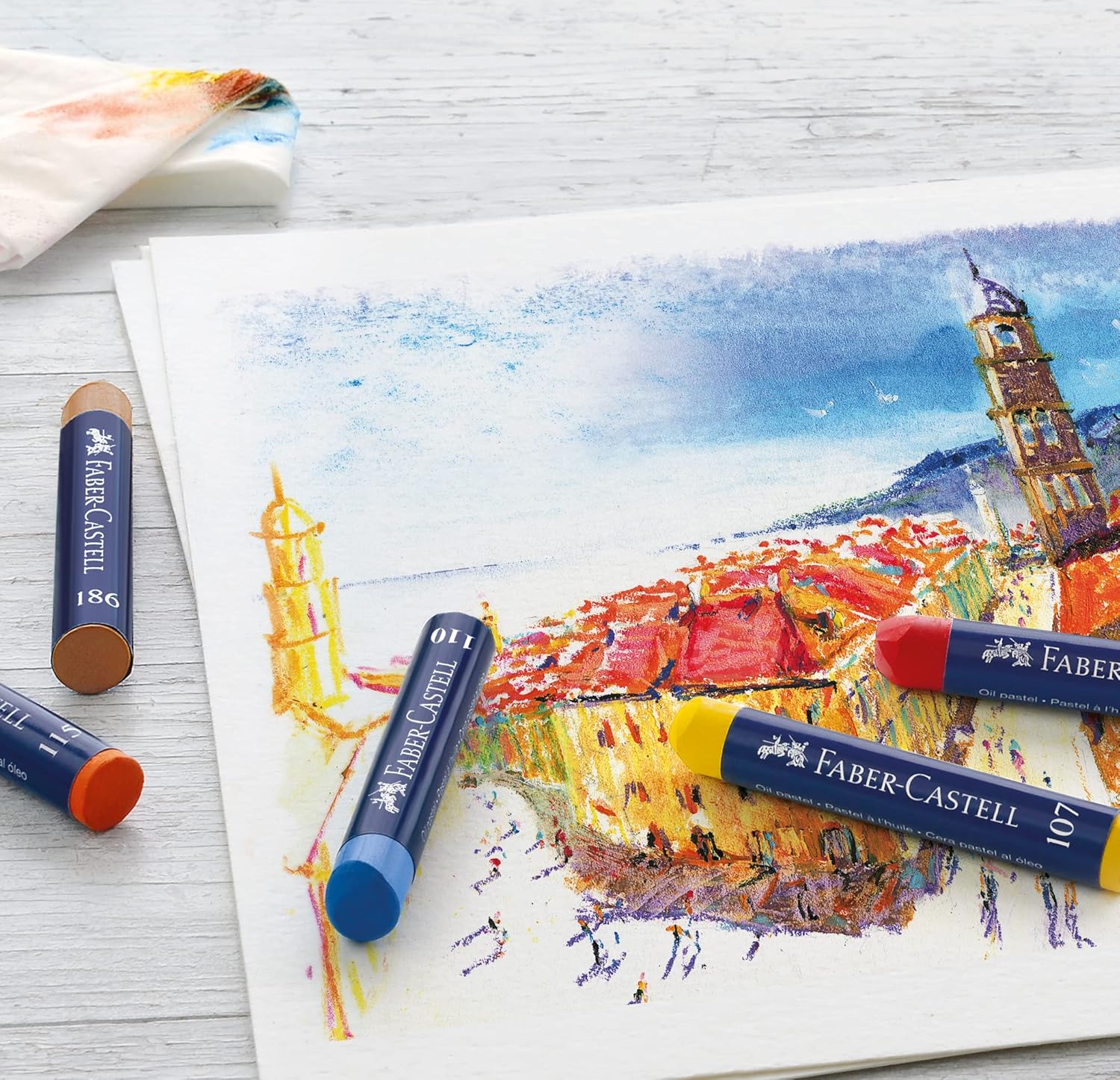 Faber-Castel FC127024 Creative Studio Oil Pastel Crayons (24 Pack), Assorted